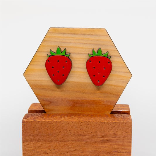 Aretes Fresas Pequeños