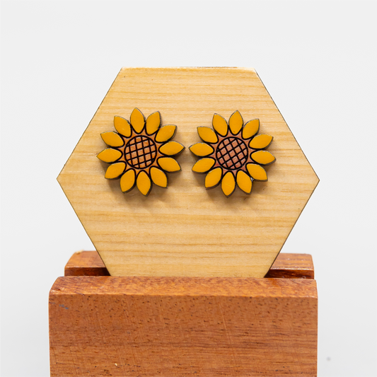 Aretes Girasol Pequeños