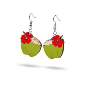 Aretes Colgantes Coco con Cayena