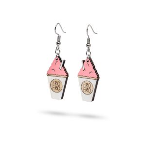 Aretes Colgantes Frio Frio Rosa