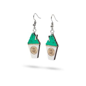 Aretes Colgantes Frio Frio Verde