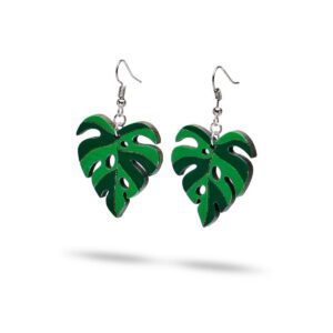 Aretes Colgantes Monstera