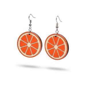Aretes Colgantes Naranja