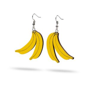 Aretes Colgantes Plátano Maduro