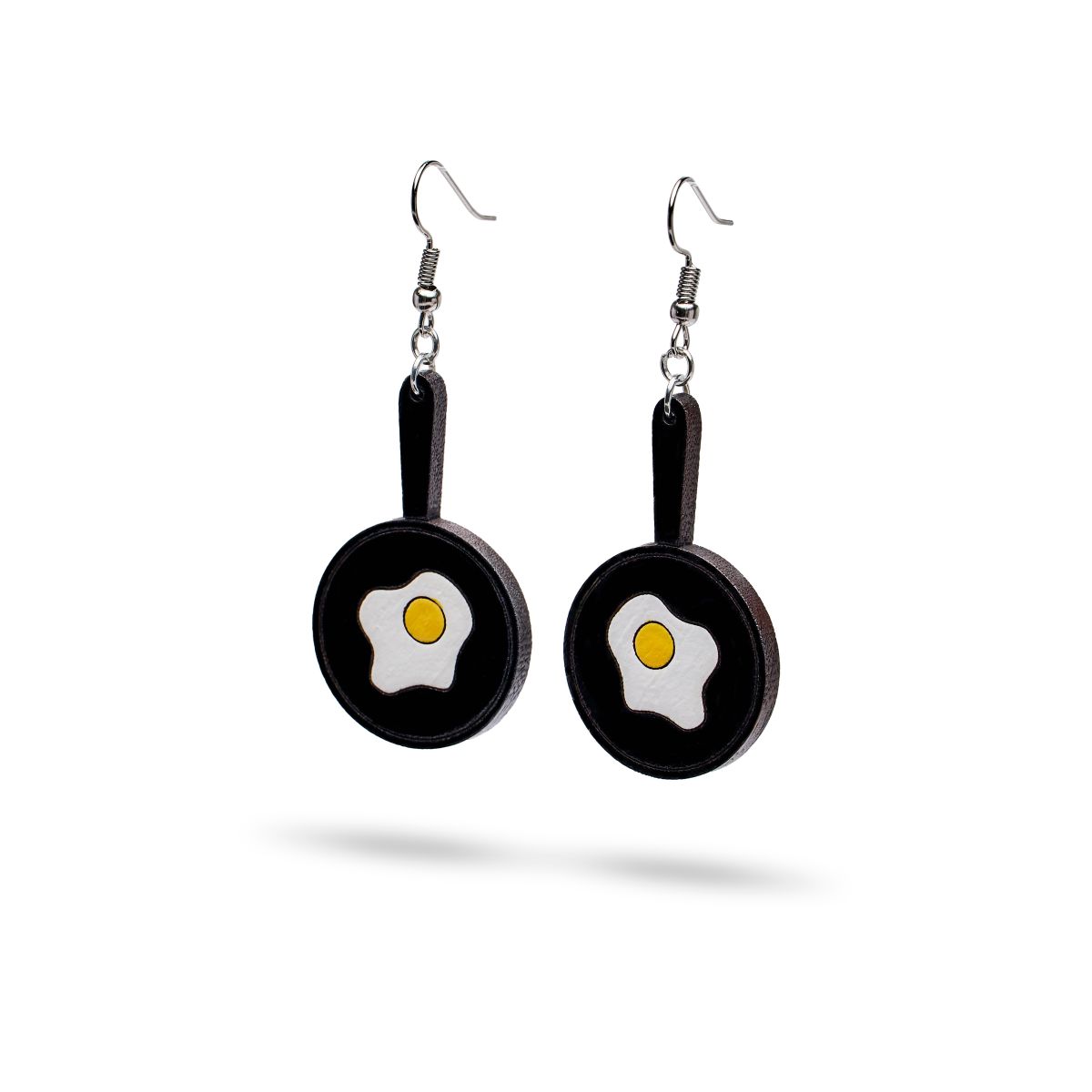Aretes Colgantes Sartén Huevo