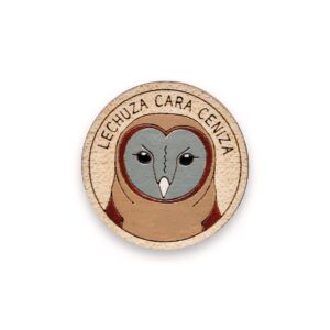 Pin Lechuza Cara Ceniza